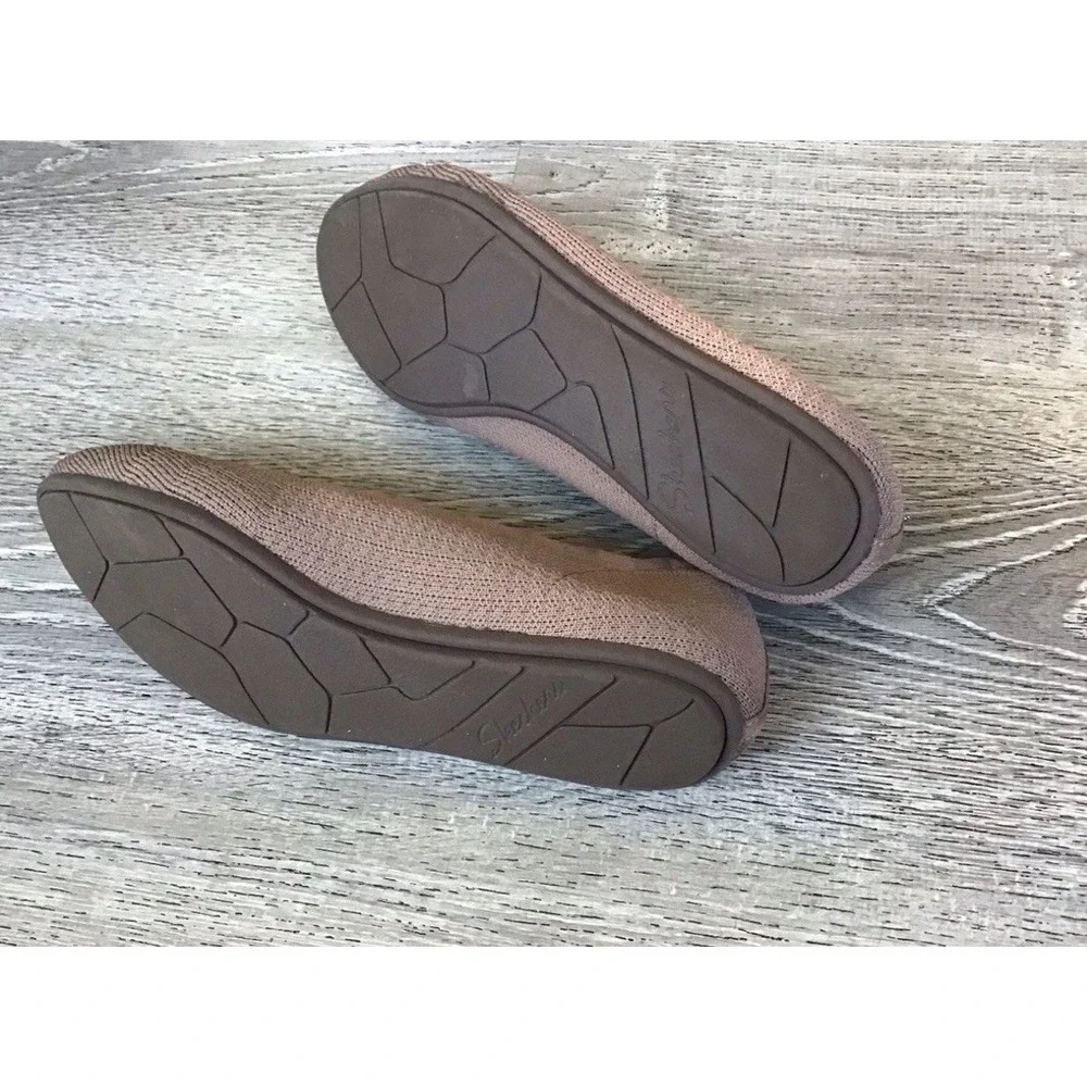 Skechers Cleo 2.0 Love Spell Ballet Flats Stretch 158343 Brown Women's Size 11